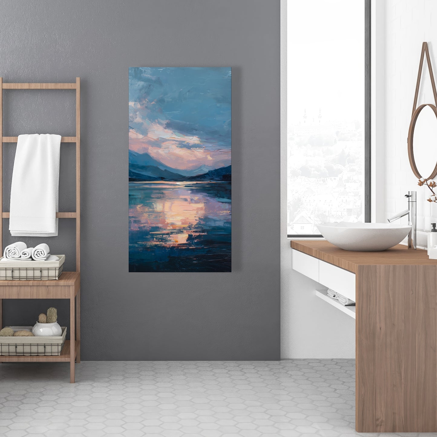 Reflect Pink Canvas - Stylish Home Decor Accent Piece