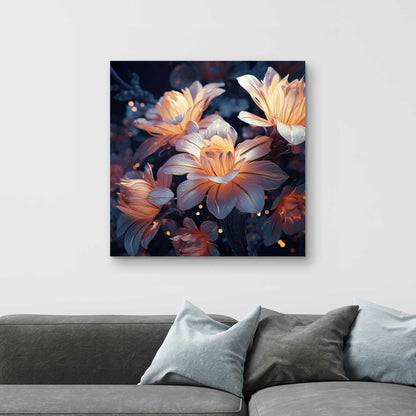 Pixie Flowers - White Canvas Home Decor for Elegant Spaces