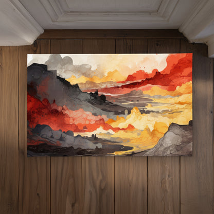 Scolding Land Red Indoor Outdoor Door Mat | Home Decor