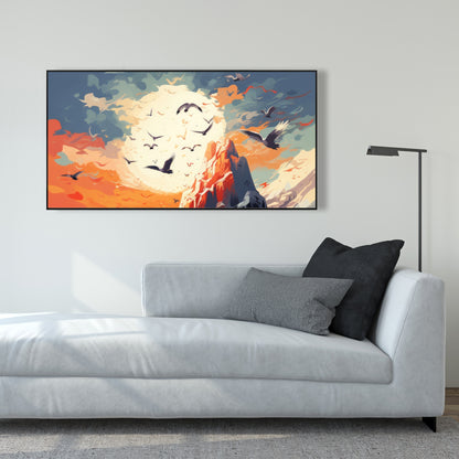 Towards danger - 36"x36" Framed canvas