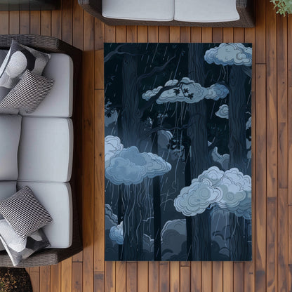 Tapis d'extérieur Sneaky Clouds | Accessoire de décoration intérieure élégant