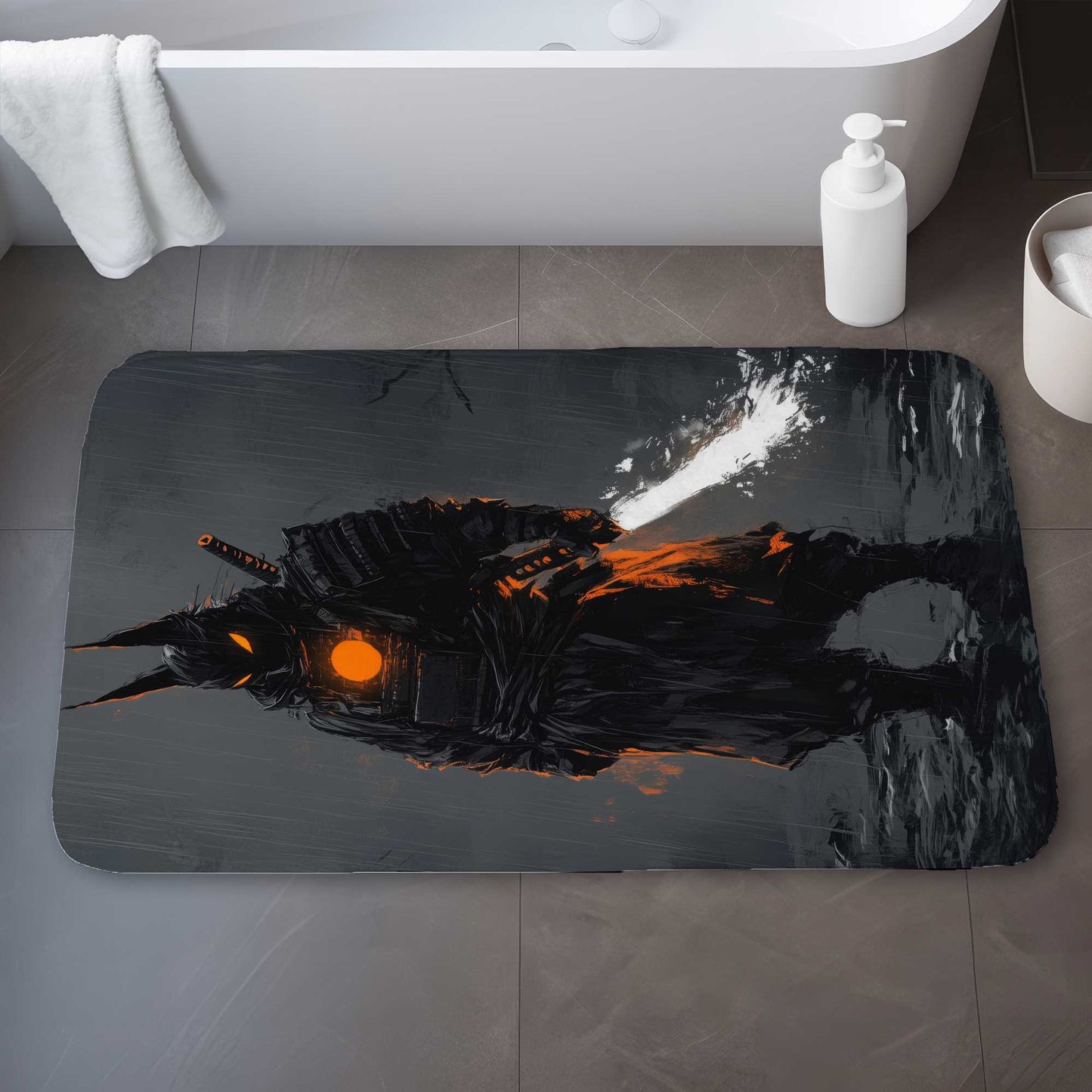 Blazing White Bath Mat - Stylish Home Decor Essential