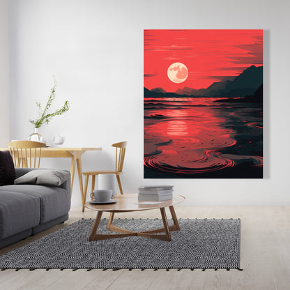 Bloody tides - 32"x32" Canvas