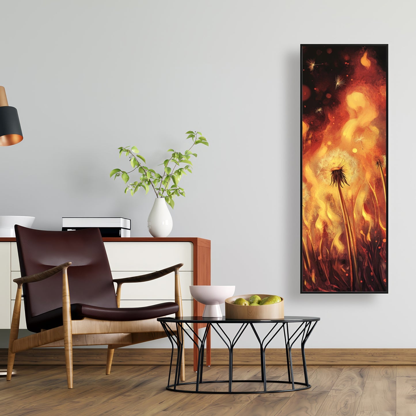 Dandy fire - 48"x60" Framed canvas