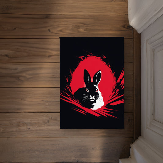 Bad Intentions White Indoor Outdoor Door Mat - Home Decor