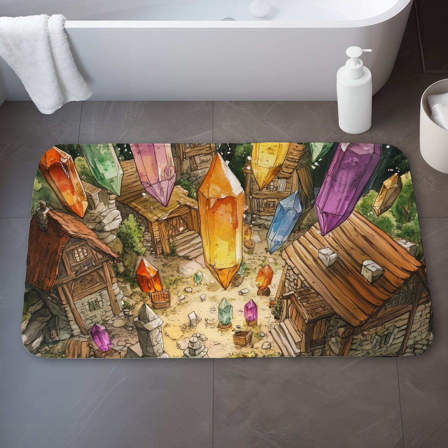 From above - 17"x24" Bath mat