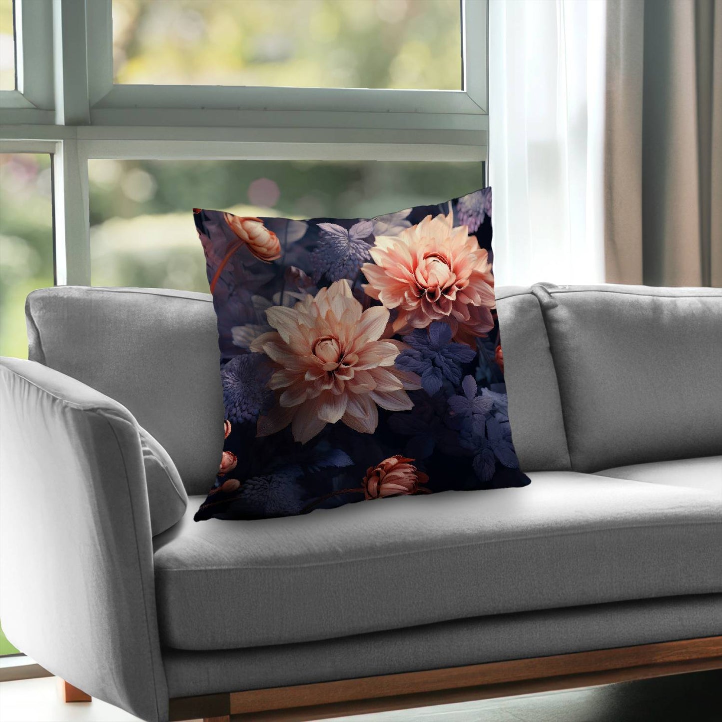 Pink and Purple Poly Twill Throw Pillow | Home Decor Accent