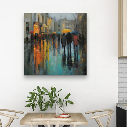 Rainy Day Yellow Canvas - Brighten Your Home Decor Today