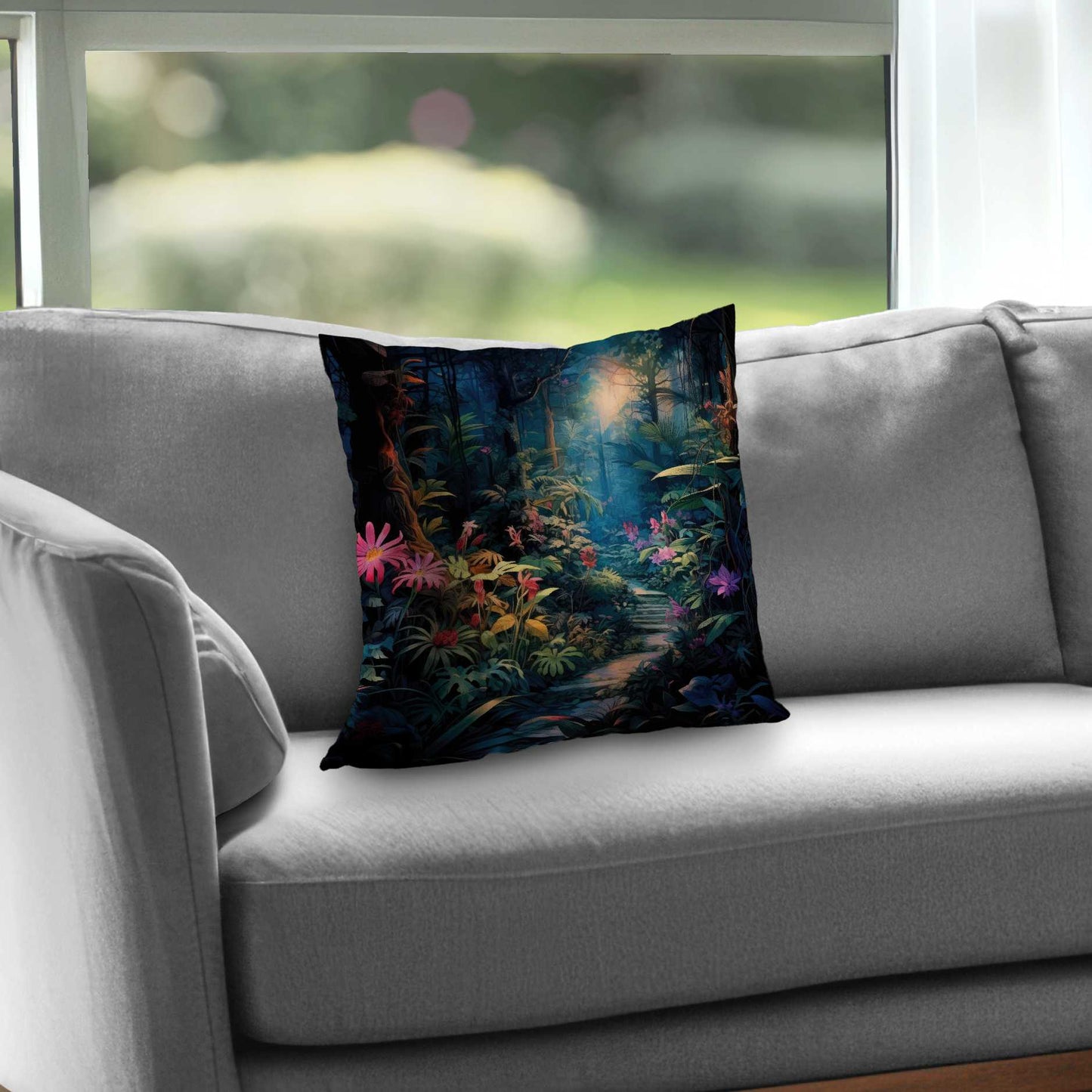 Coussin décoratif en sergé de polyester « Against all odds » - Accessoire de décoration intérieure
