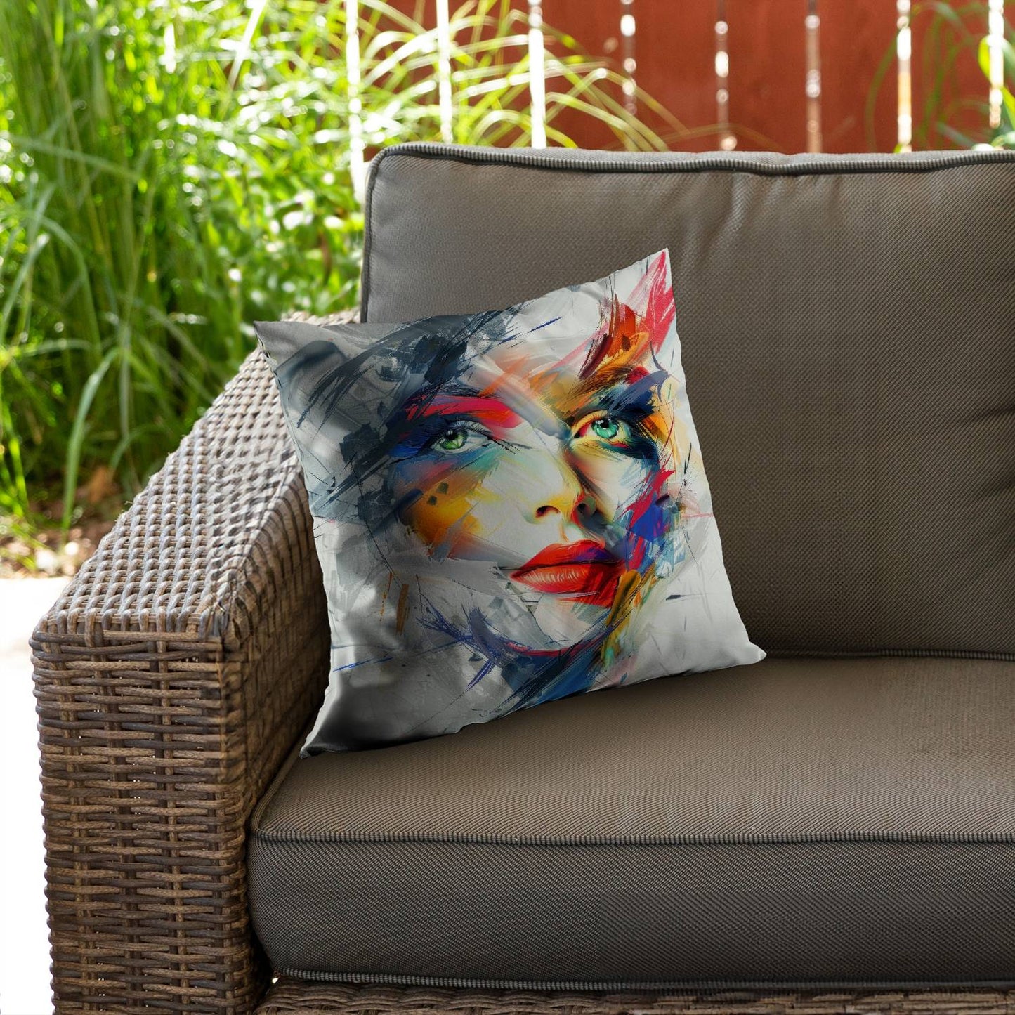 Abstract look - Throw pillow - Print on demand