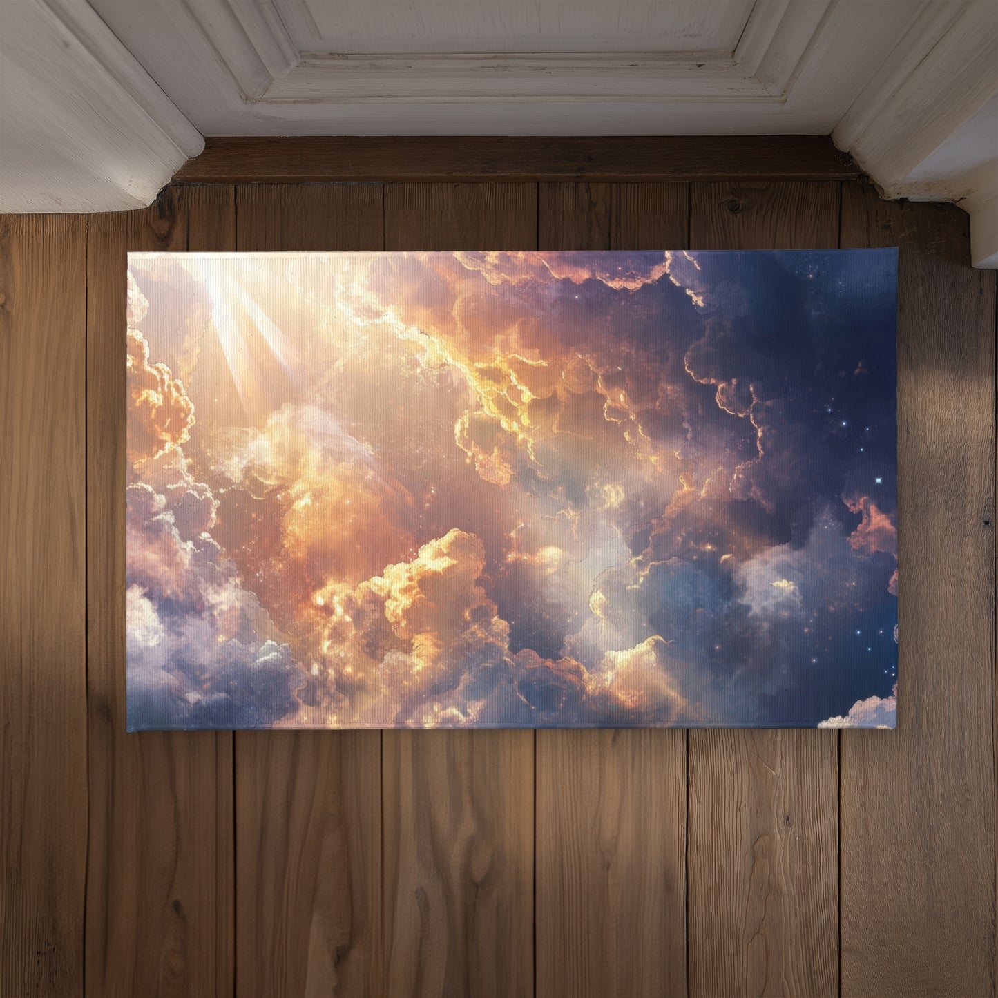 Piercing Light White Indoor Outdoor Door Mat | Home Decor