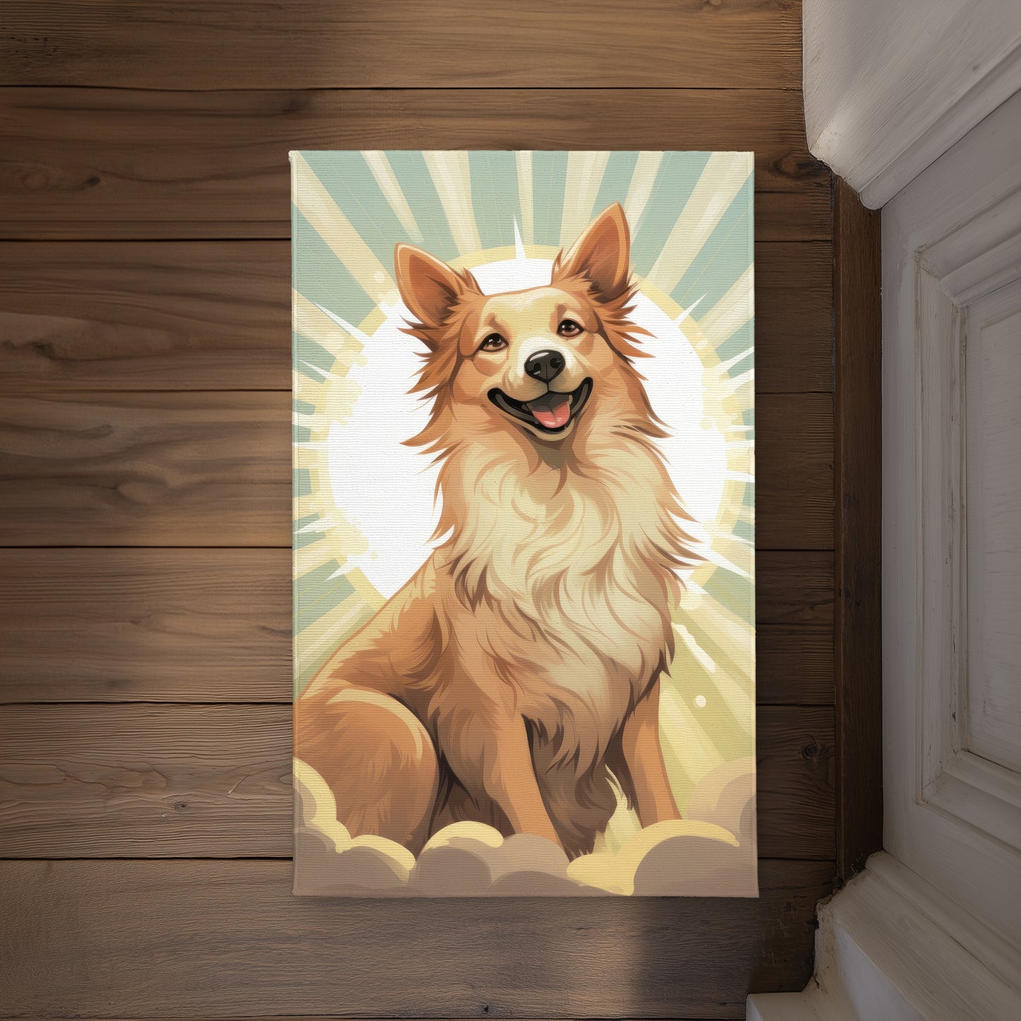 Who's a good boy - Beige Indoor/Outdoor Door Mat
