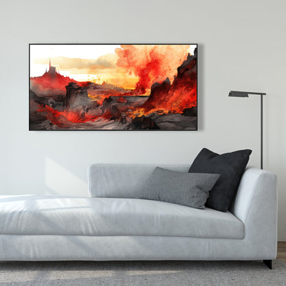 Minimalist Flow - White Framed Canvas for Home Decor