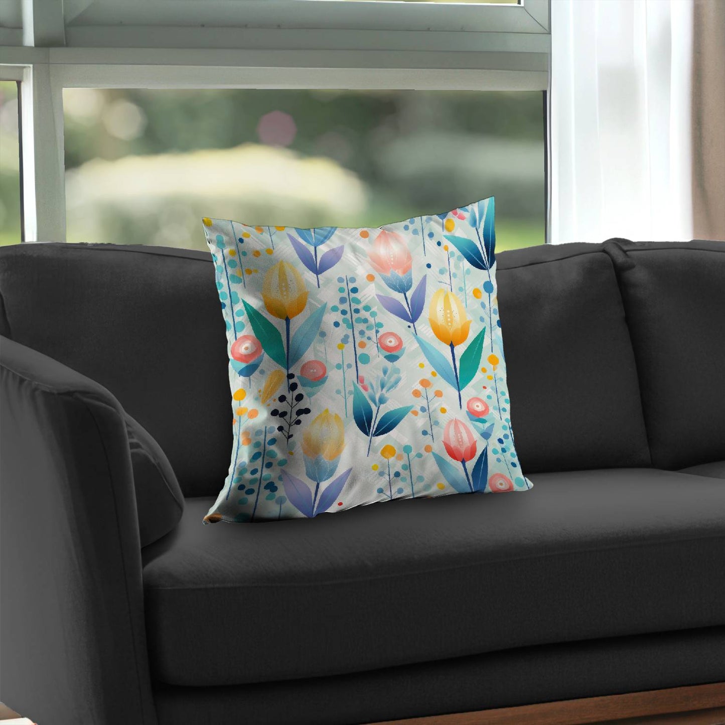 Calming Scents Orange Poly Twill Throw Pillow - Home Decor Insert
