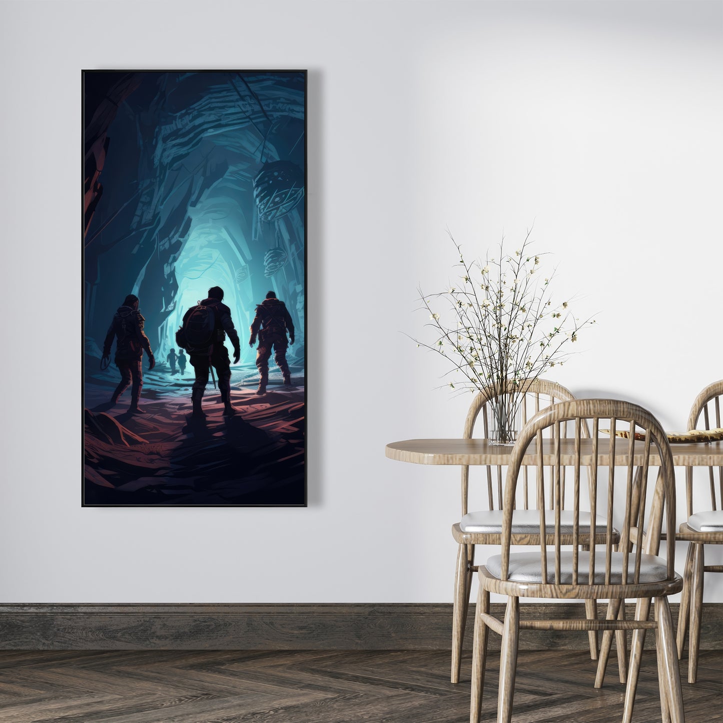 Secret Society - Purple Framed Canvas Home Decor Art