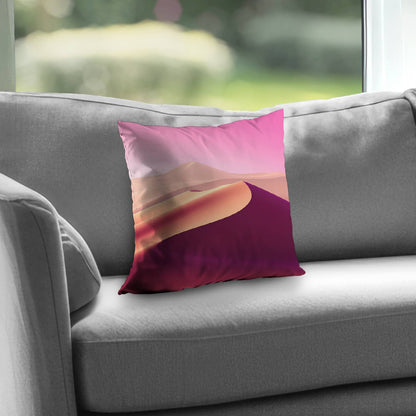 Calm dunes Purple Poly Twill Throw Pillow Insert | Decor