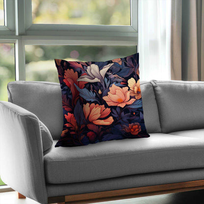 Blooming Uninterrupted Poly Twill Throw Pillow | Home Decor