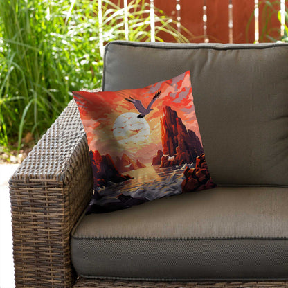 Coussin décoratif en sergé de polyester Isles of Omen - Décoration d'intérieur élégante