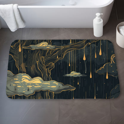 Goopy Black Bath Mat - Stylish Home Decor for Any Bathroom