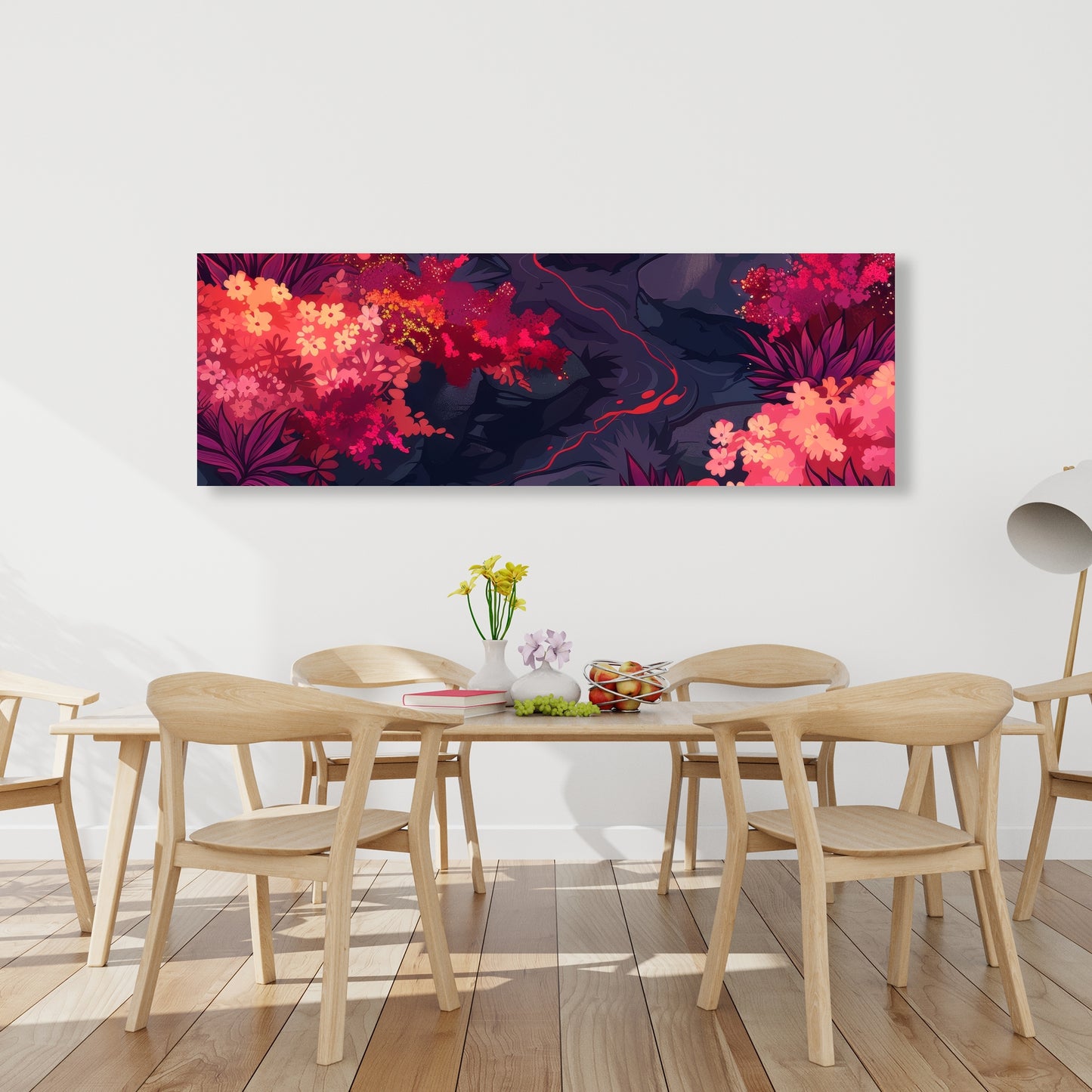 Burning plants - 32"x32" Canvas