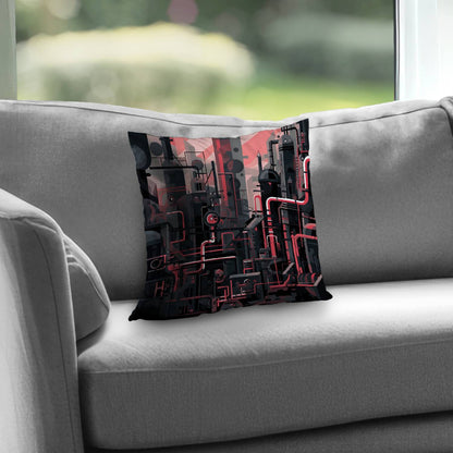 Industrial Empire Poly Twill Throw Pillow - Home Decor