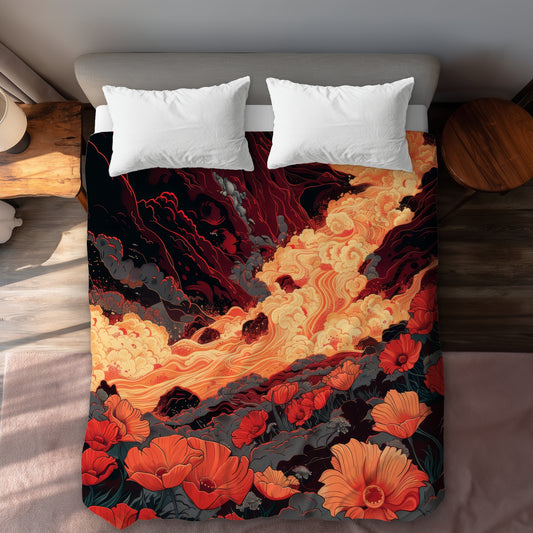 The big burn - 88"x88" Duvet Cover