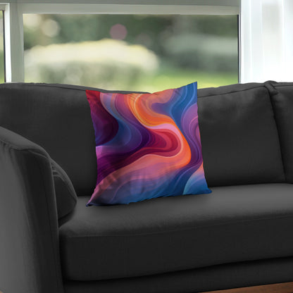 Purple Haze - Orange Poly Twill Throw Pillow Insert | Home Decor