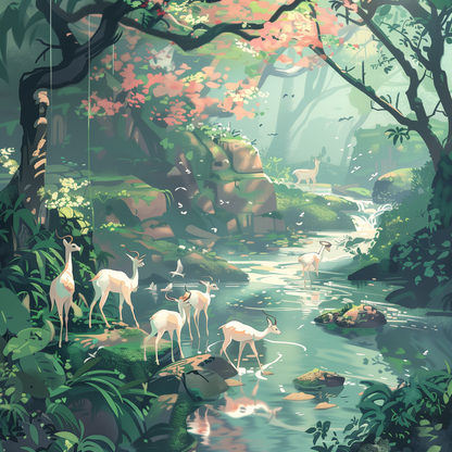 Sipping - Turquoise Canvas Art for Chic Home Decor