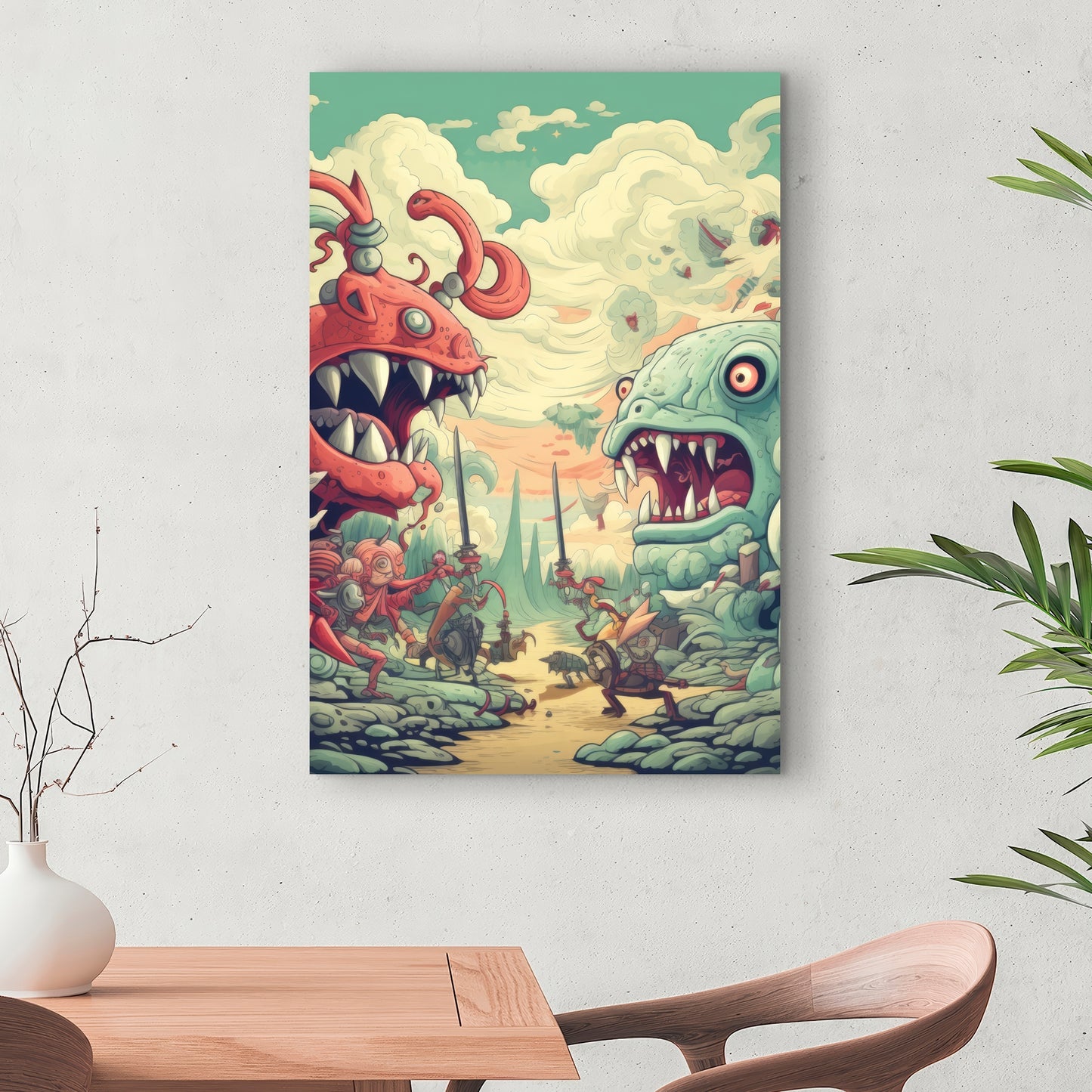 Two titans - 32"x32" Canvas