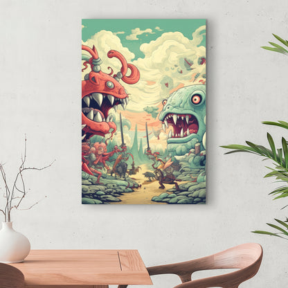 Two titans - 32"x32" Canvas