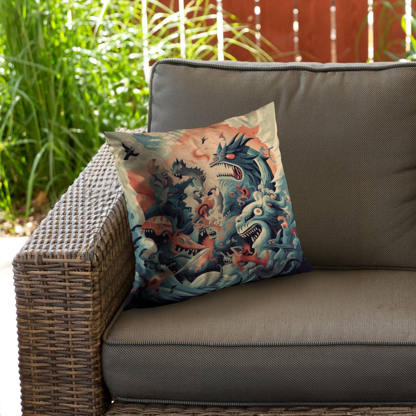 Before time - Throw pillow - Print on demand