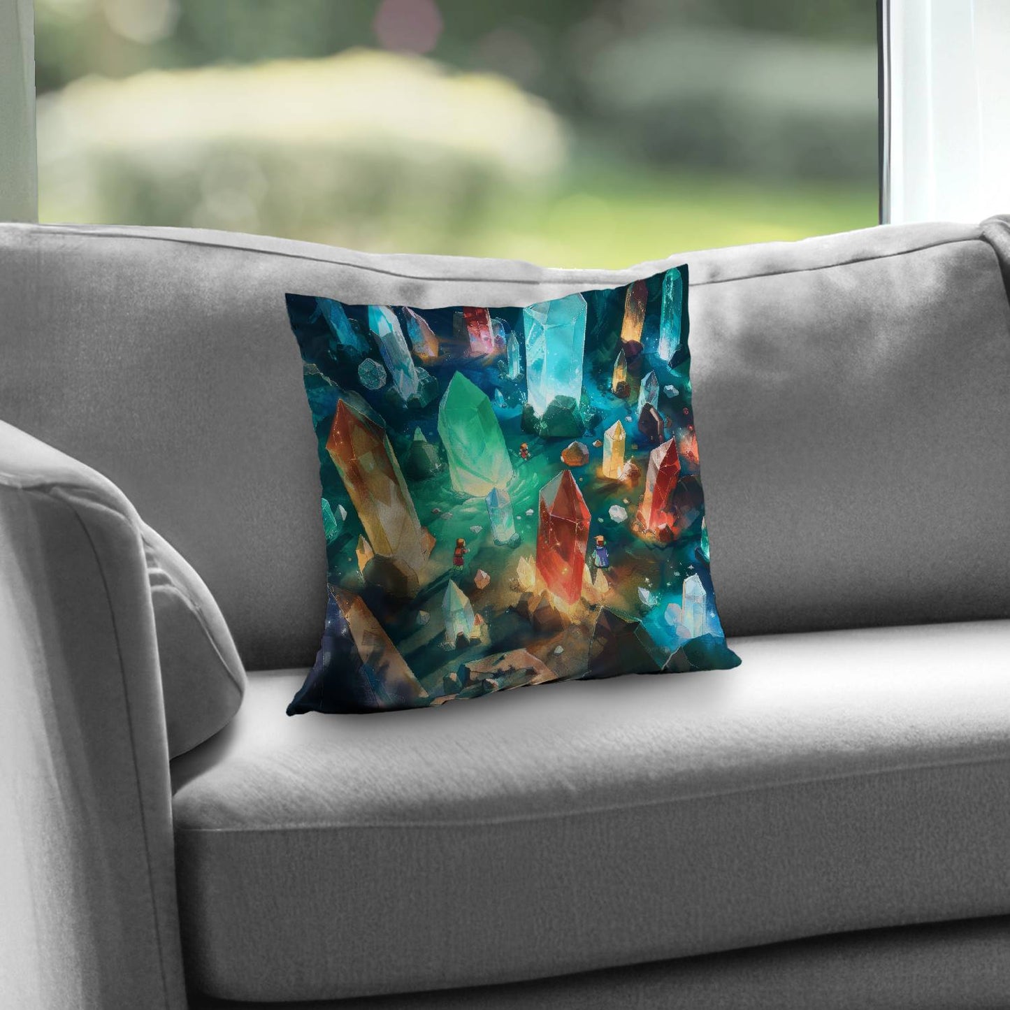 The quest - Throw pillow - Print on demand