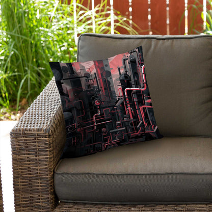 Industrial Empire Poly Twill Throw Pillow - Home Decor