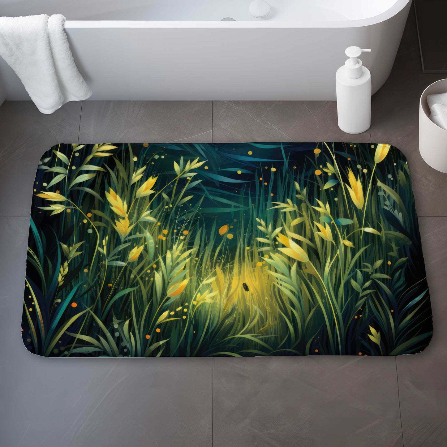 Tapis de bain Lit Plains | Tapis élégant pour salles de bain
