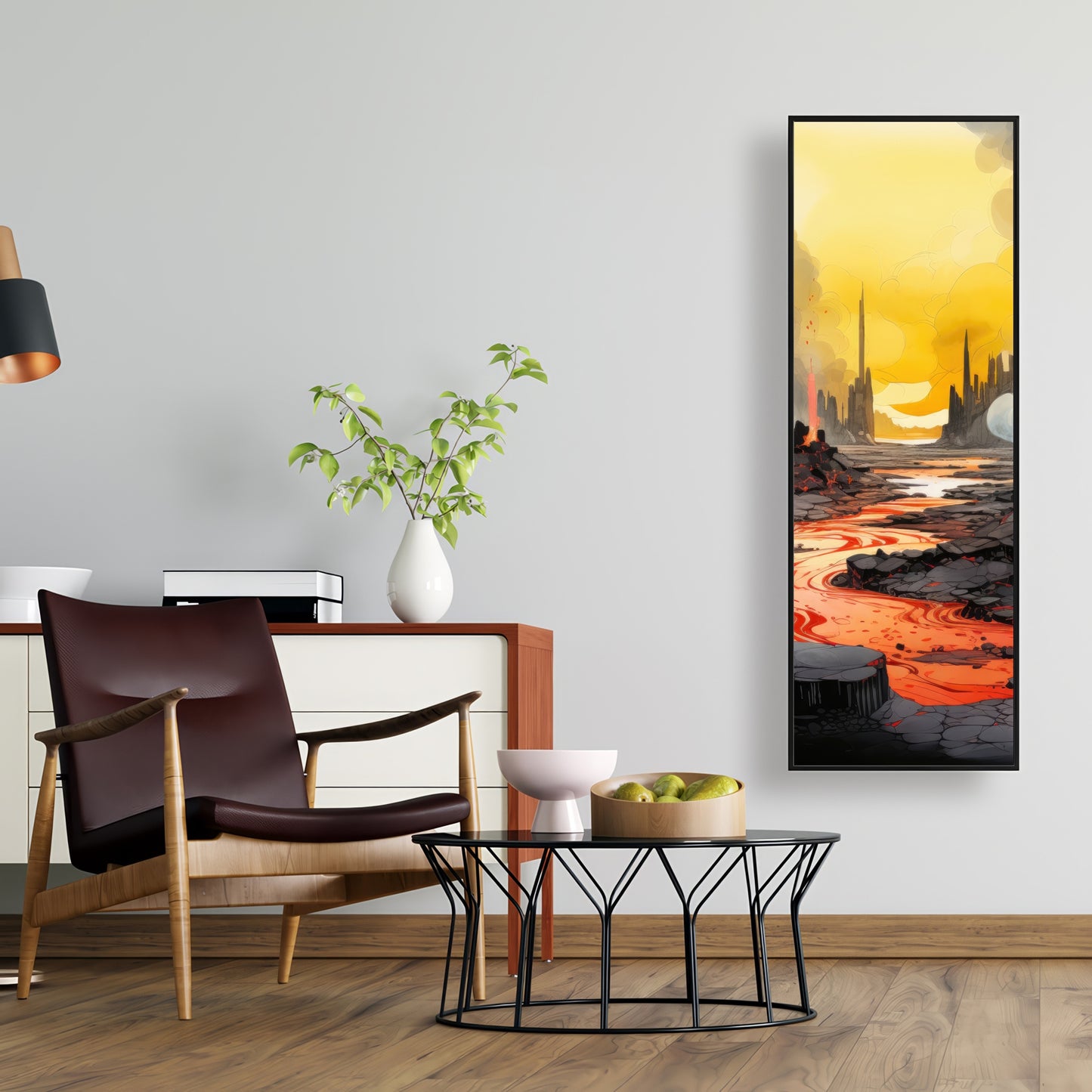 Charred - 36"x36" Framed canvas