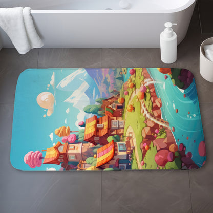 Sweet town - 17"x24" Bath mat