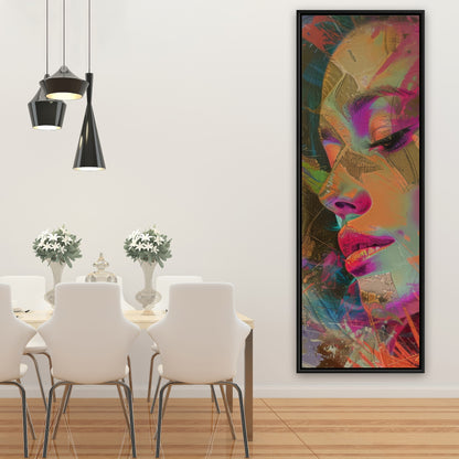 Grunge Look - Gray Framed Canvas for Stylish Home Decor
