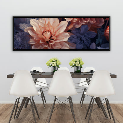 Pink and purple - 36"x36" Framed canvas