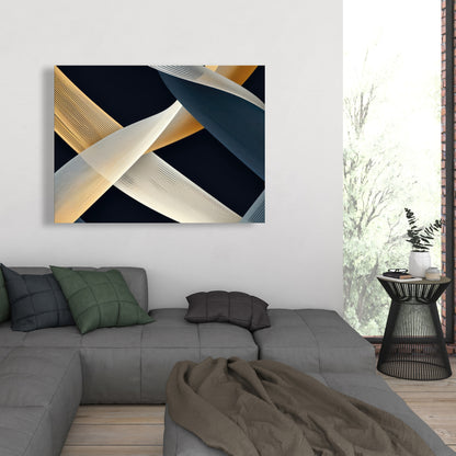 Ropes of Destiny - Gray Canvas Home Decor for Modern Spaces