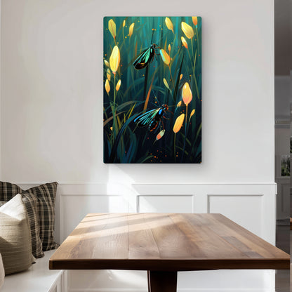 Appealing - Turquoise Metal Print for Home Decor Elegance
