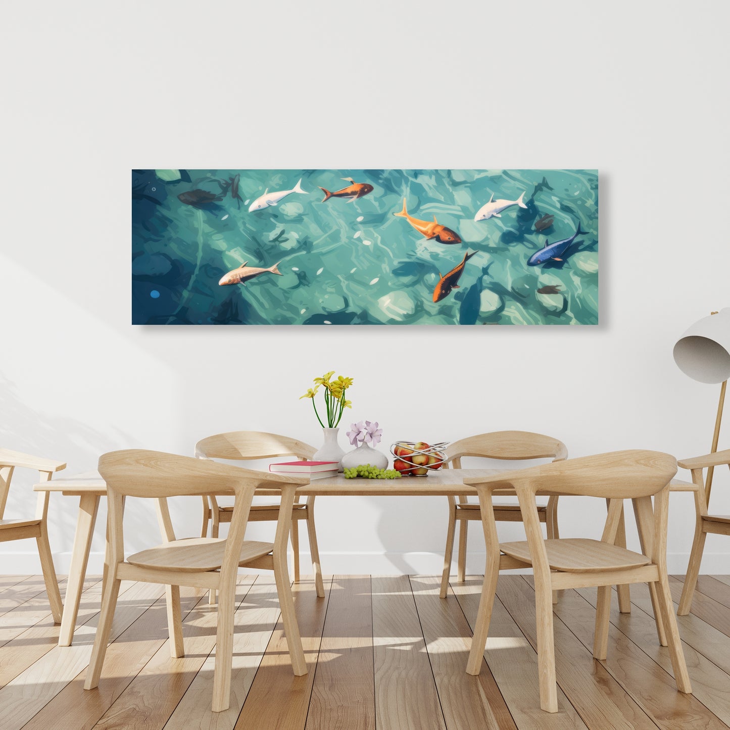 Caustic fish - 32"x32" Canvas