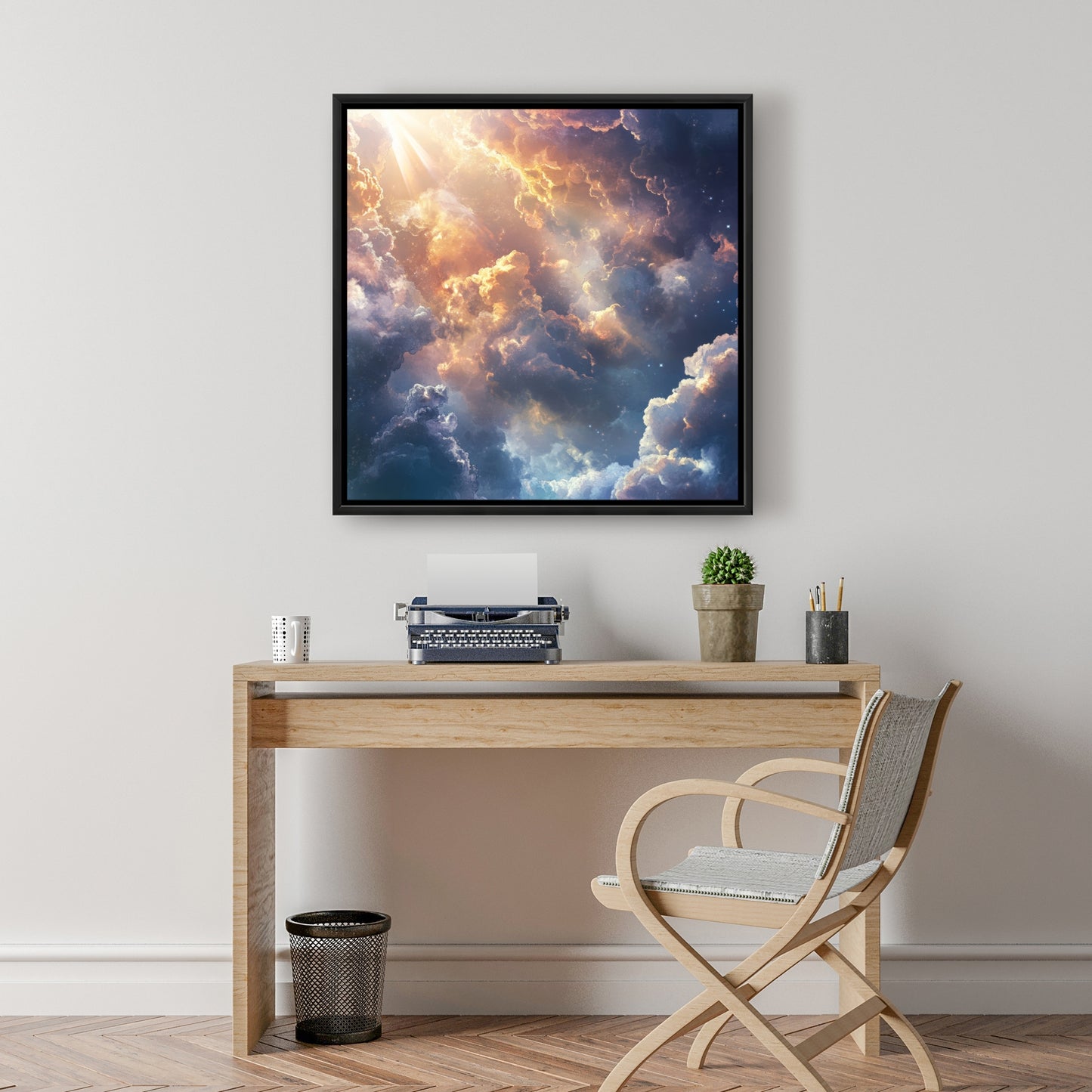 Piercing light - 36"x36" Framed canvas