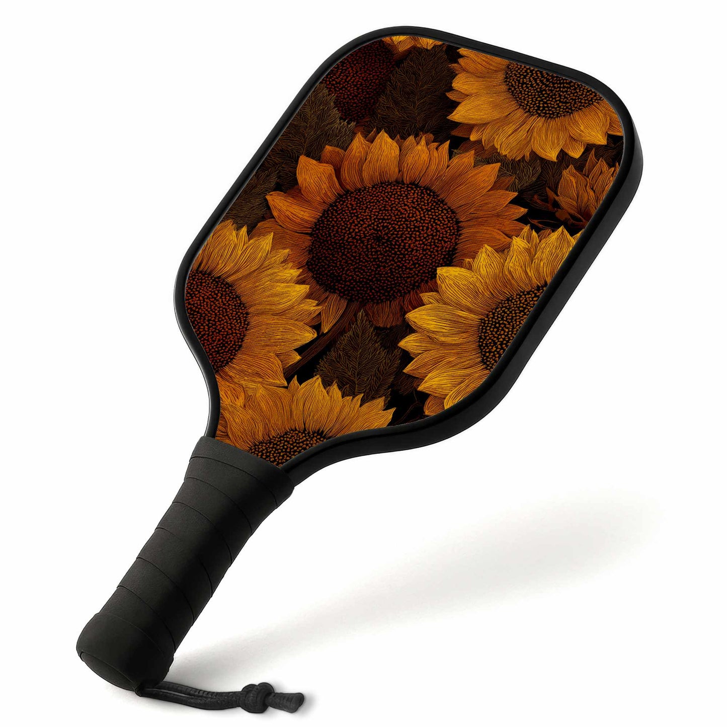 Ensemble de raquettes de pickleball décontractées Golden Glow Blooms | Équipement sportif
