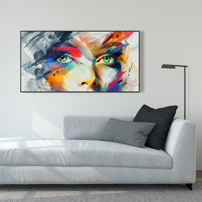 Abstract Look - White Framed Canvas Art for Home Decor