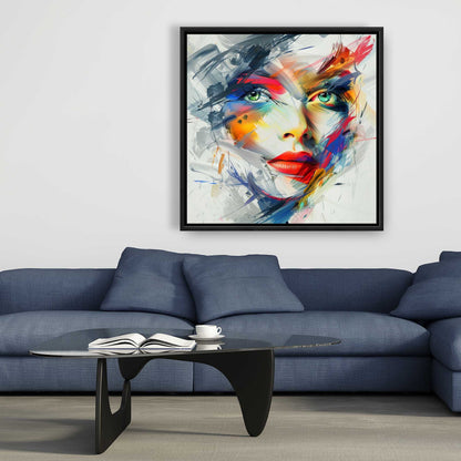 Abstract Look - White Framed Canvas Art for Home Decor