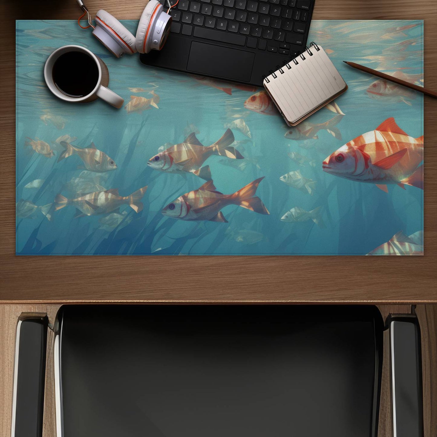 Surface tension - Desk mat - Print on demand