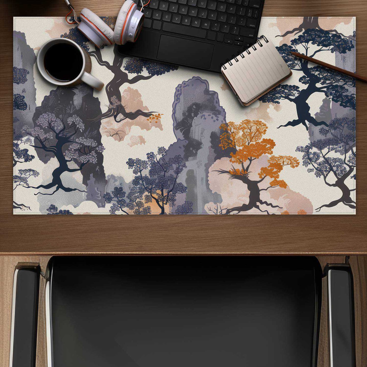 Voidless Gray Desk Mat for Home Decor | Stylish & Functional