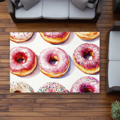 Yummy Pink Outdoor Area Rug | Stylish Home Decor Accent