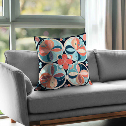 Pastel Mandala Poly Twill Throw Pillow | Home Decor Accent