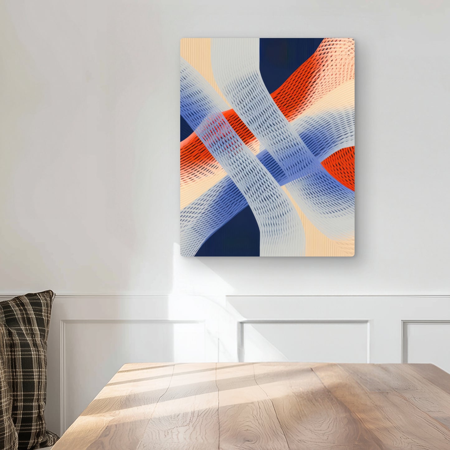 Abstract Threading - Blue Metal Print for Home Decor | Art